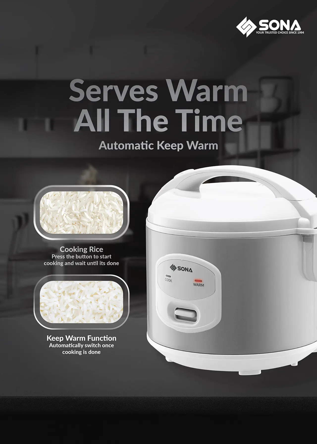 Serves Warm All The Time Automatic Keep Warm
