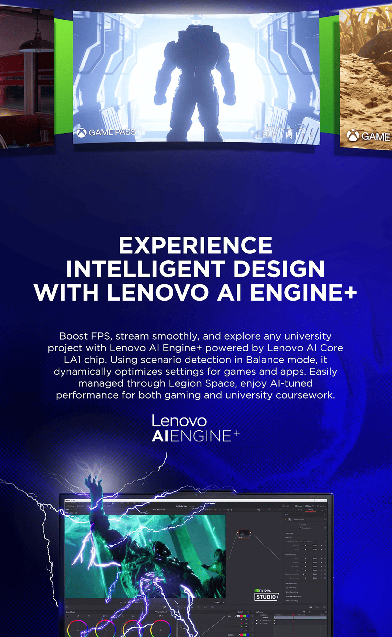 EXPERIENCE INTELLIGENT DESIGN WITH LENOVO AI ENGINE+