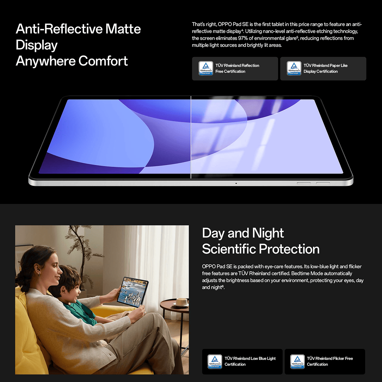 Anti-Reflective Matte Display Anywhere Comfort