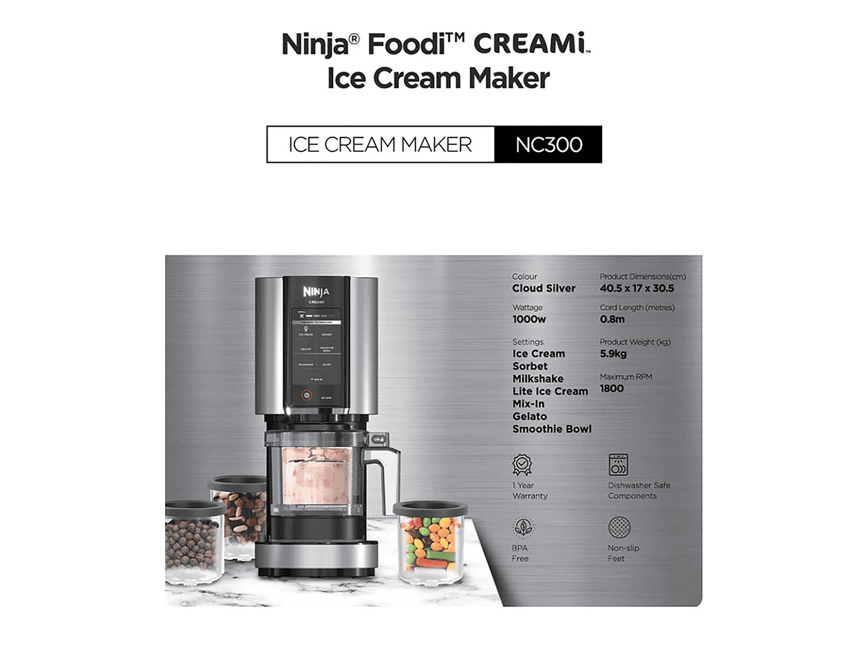 Ninja® Foodi™ CREAMi. Ice Cream Maker