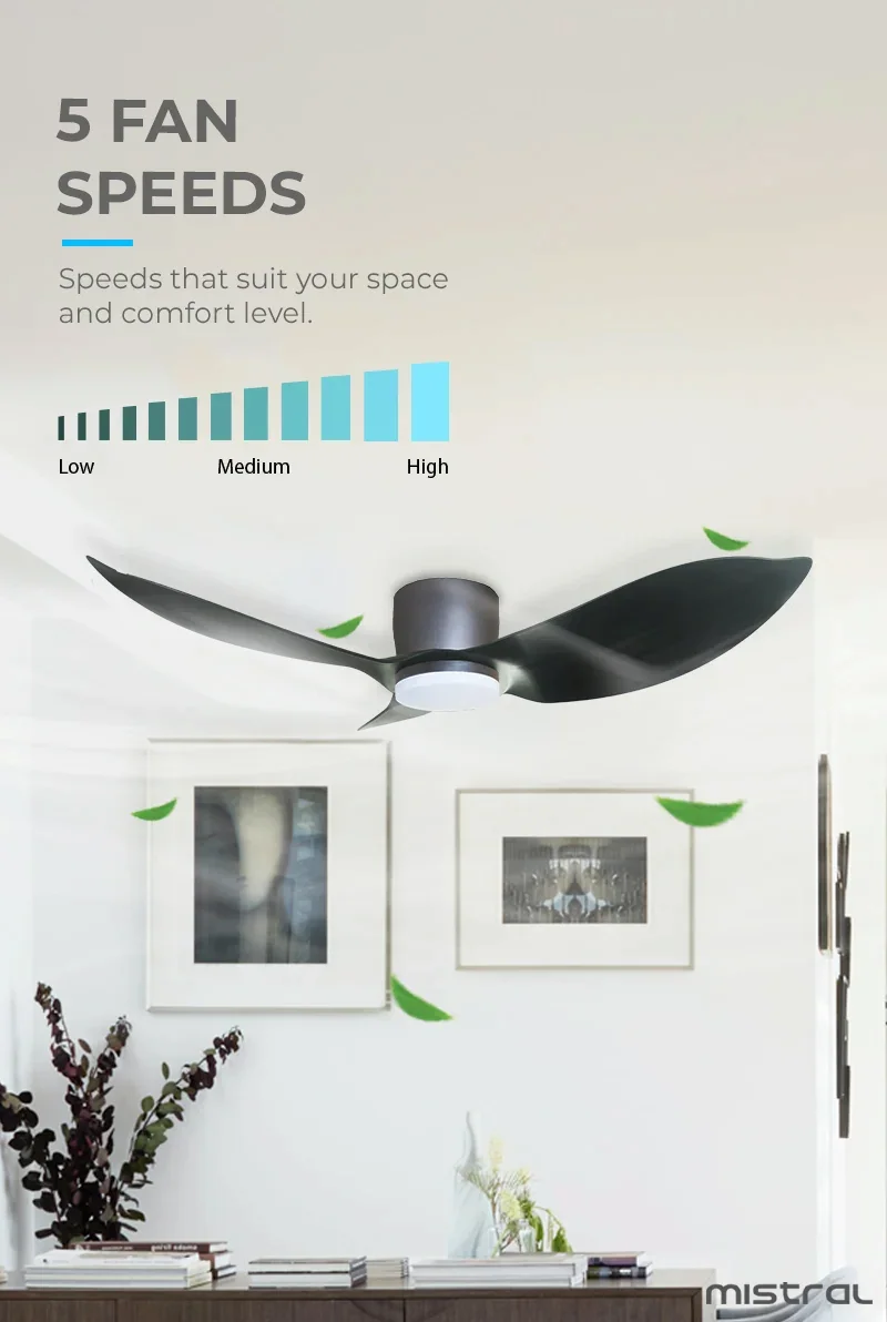 5 FAN SPEEDS