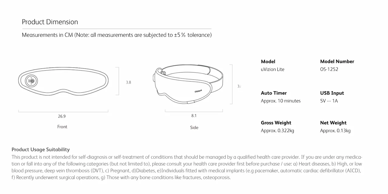 Product Dimension