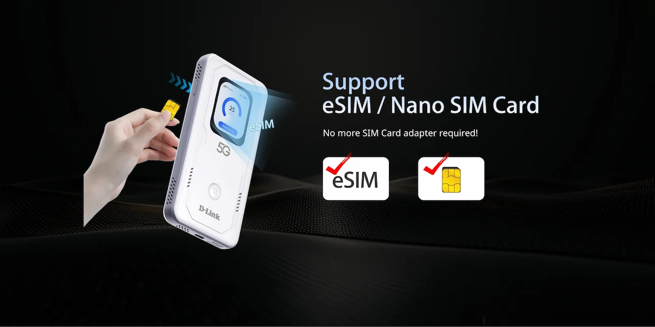 Support eSIM / Nano SIM Card