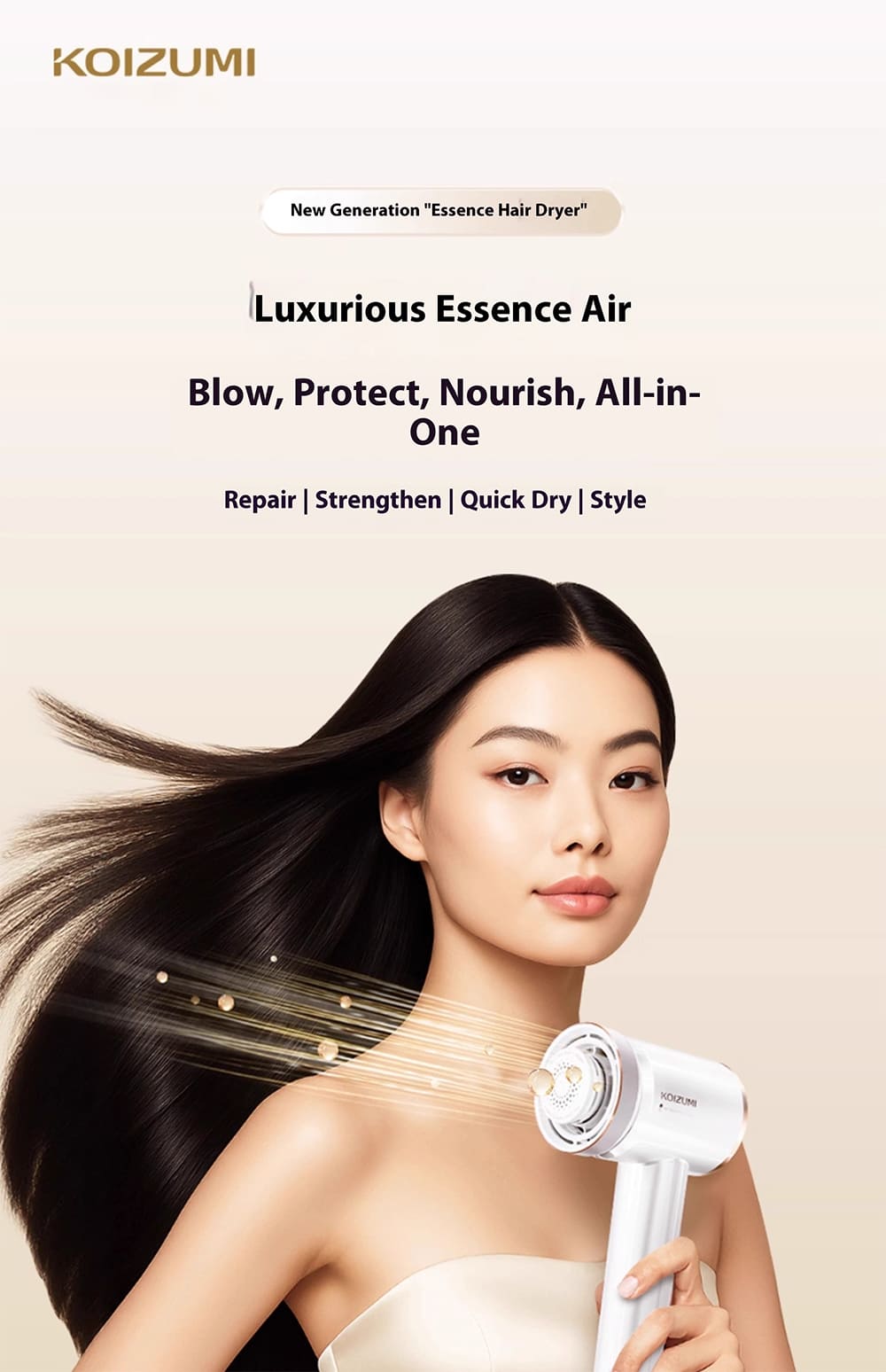 Koizumi New Generation "Essence Hair Dryer"