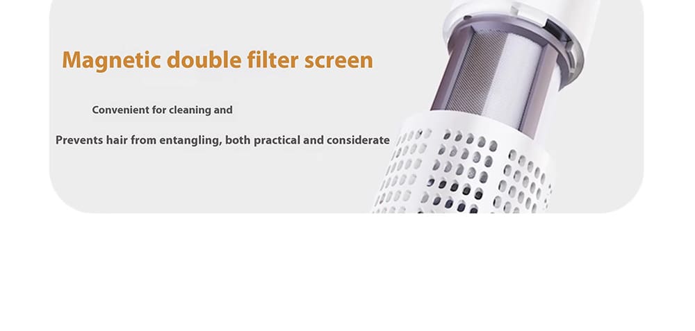 Magnetic double filter screen