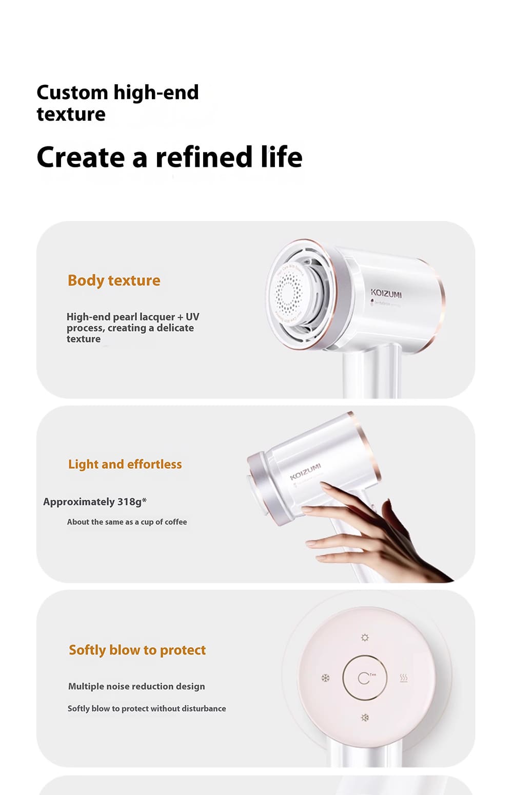 Custom high-end texture Create a refined life