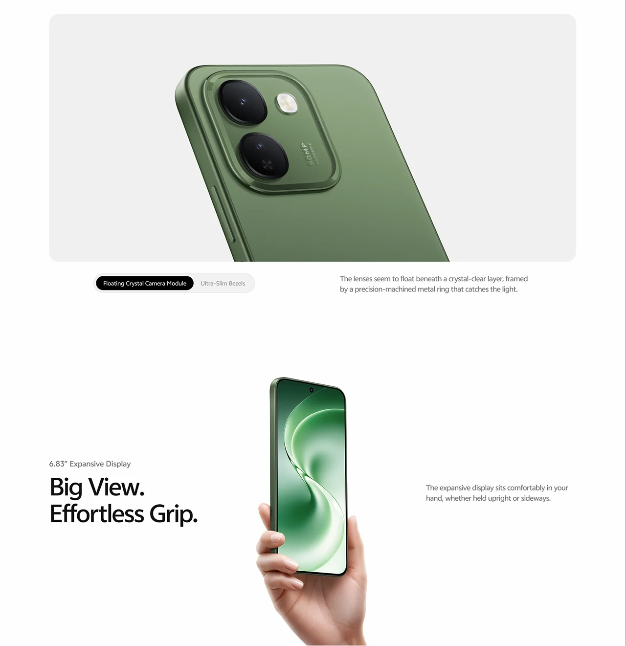 Big View. Effortless Grip.