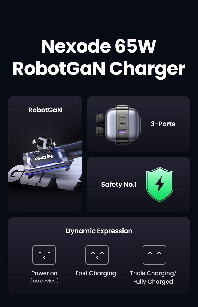 Nexode 65W RobotGaN Charger