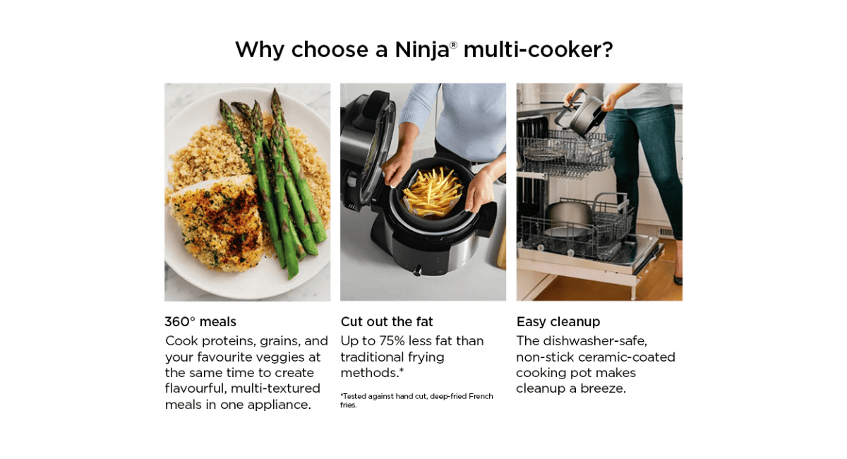 Why choose a Ninja® multi-cooker?