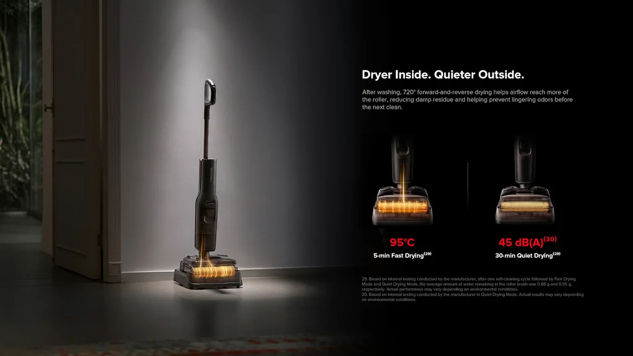 Dryer Inside. Quieter Outside.