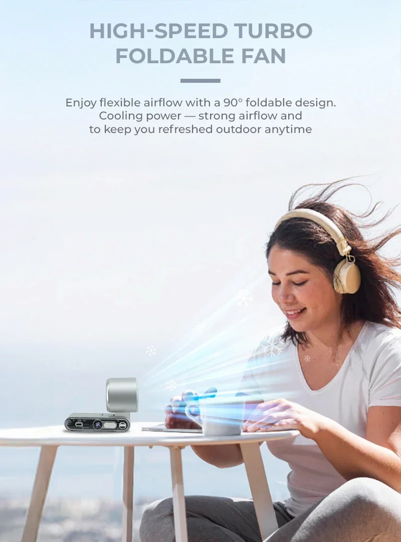 HIGH-SPEED TURBO FOLDABLE FAN