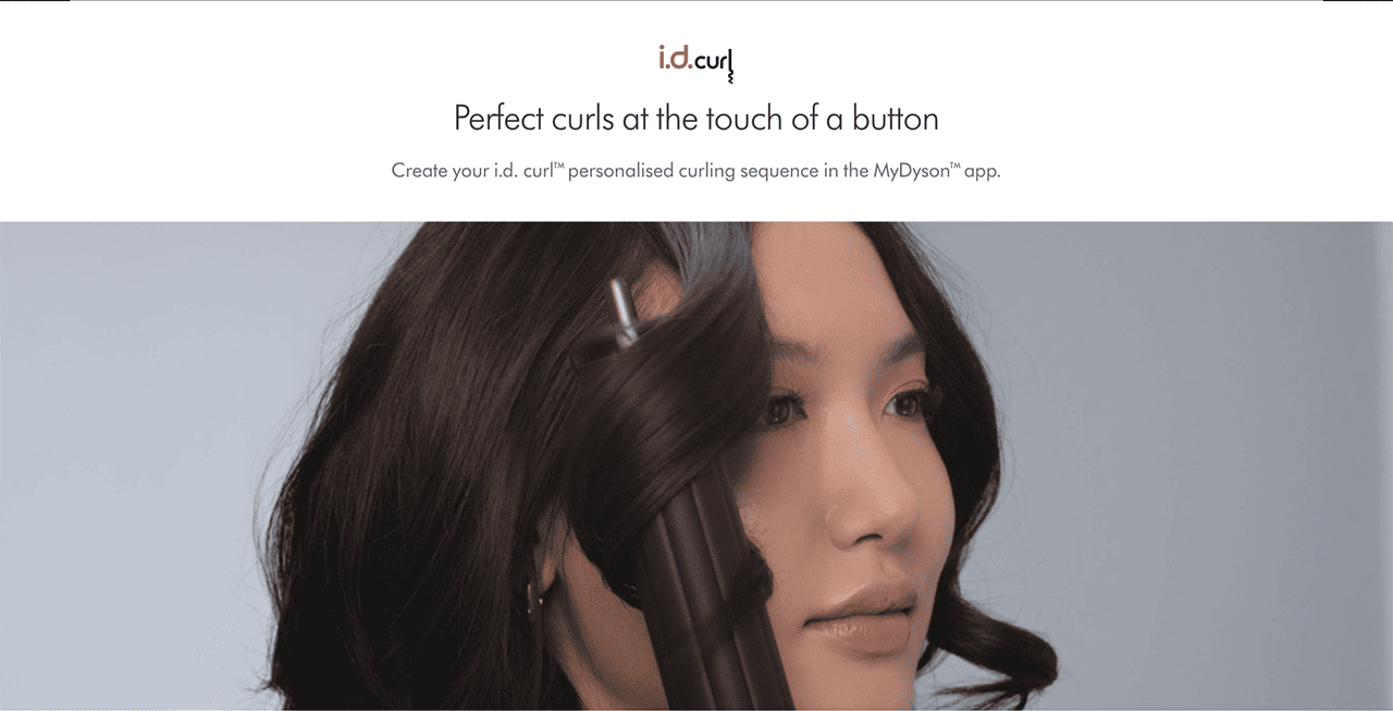 Perfect curls at the touch of a button