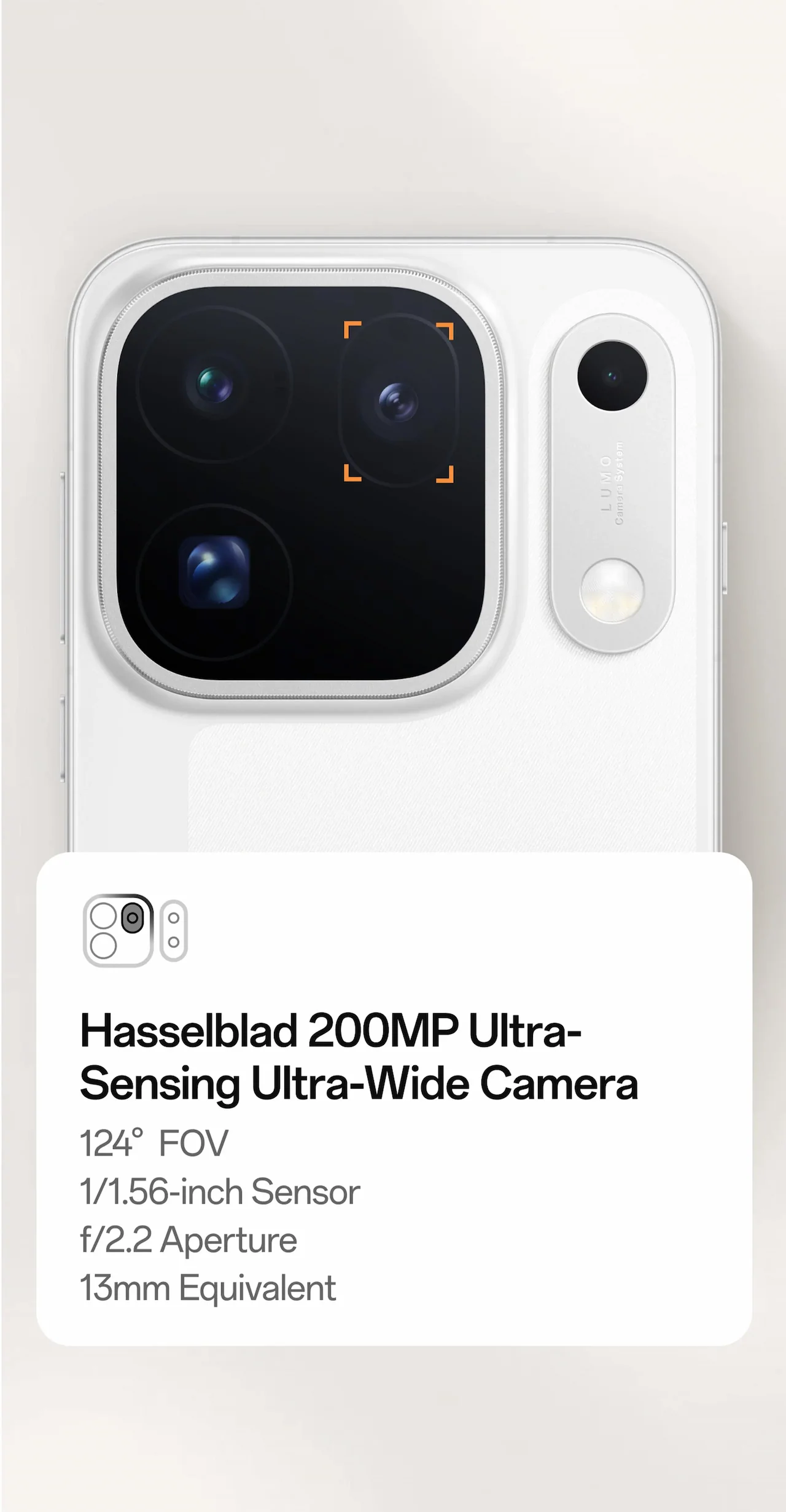 Hasselblad 200MP Ultra-Sensing Ultra-Wide Camera