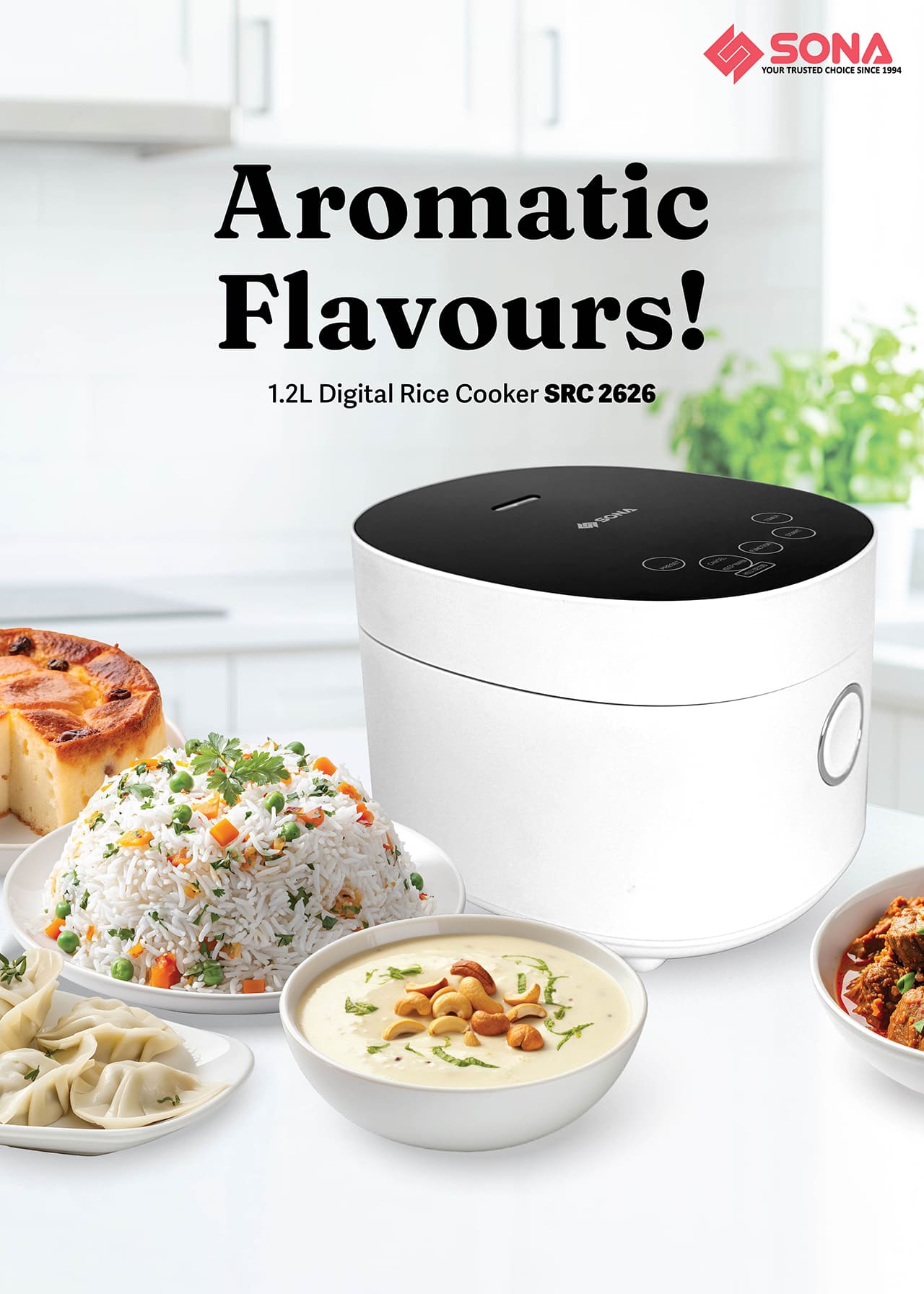 1.2L Digital Rice Cooker SRC 2626
