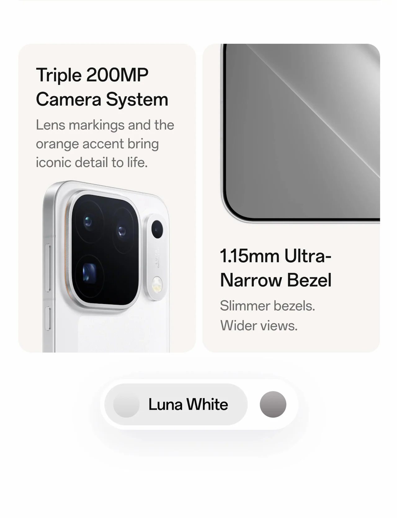Triple 200MP Camera System