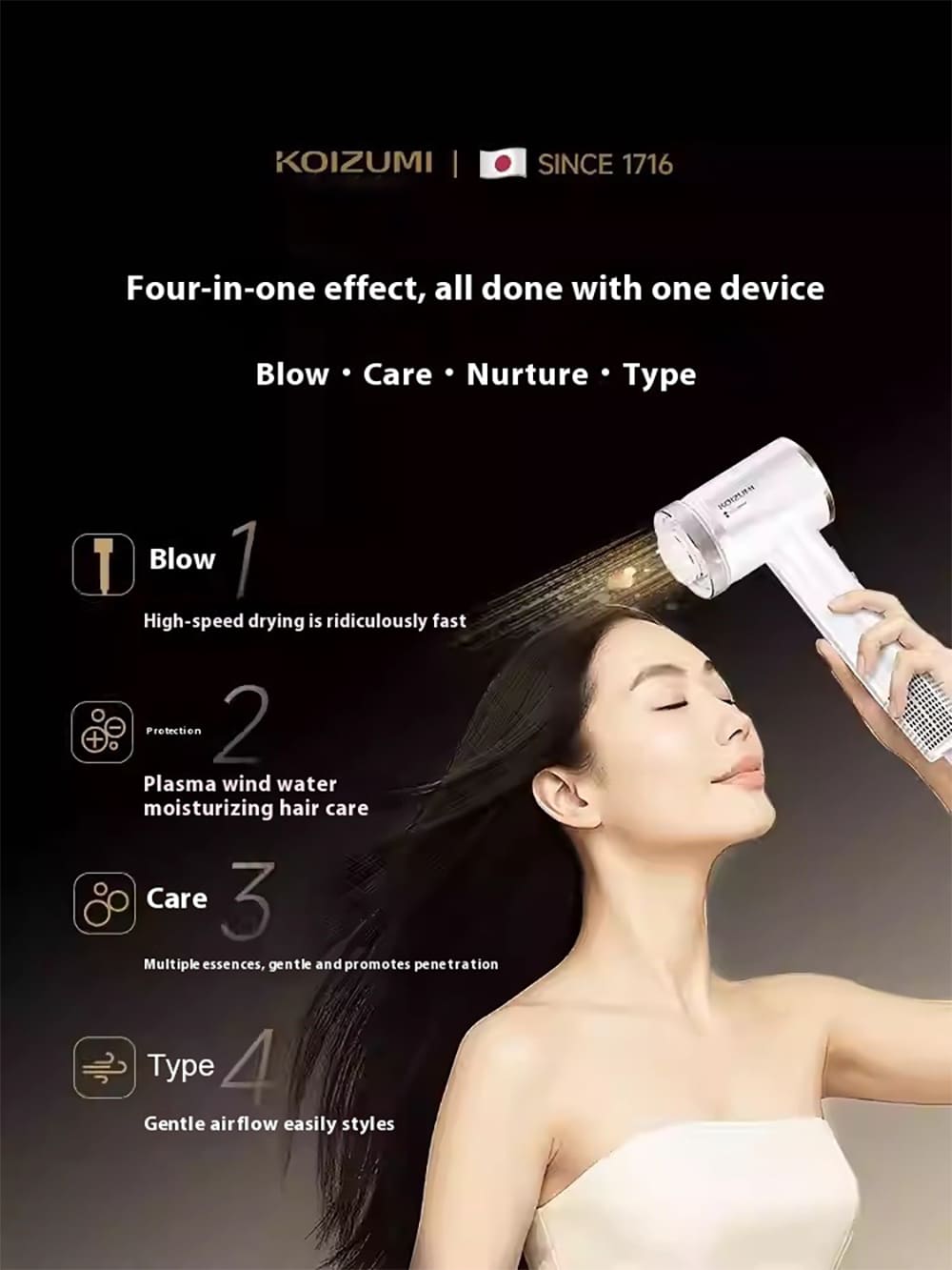 Four-in-one effect, all done with one device