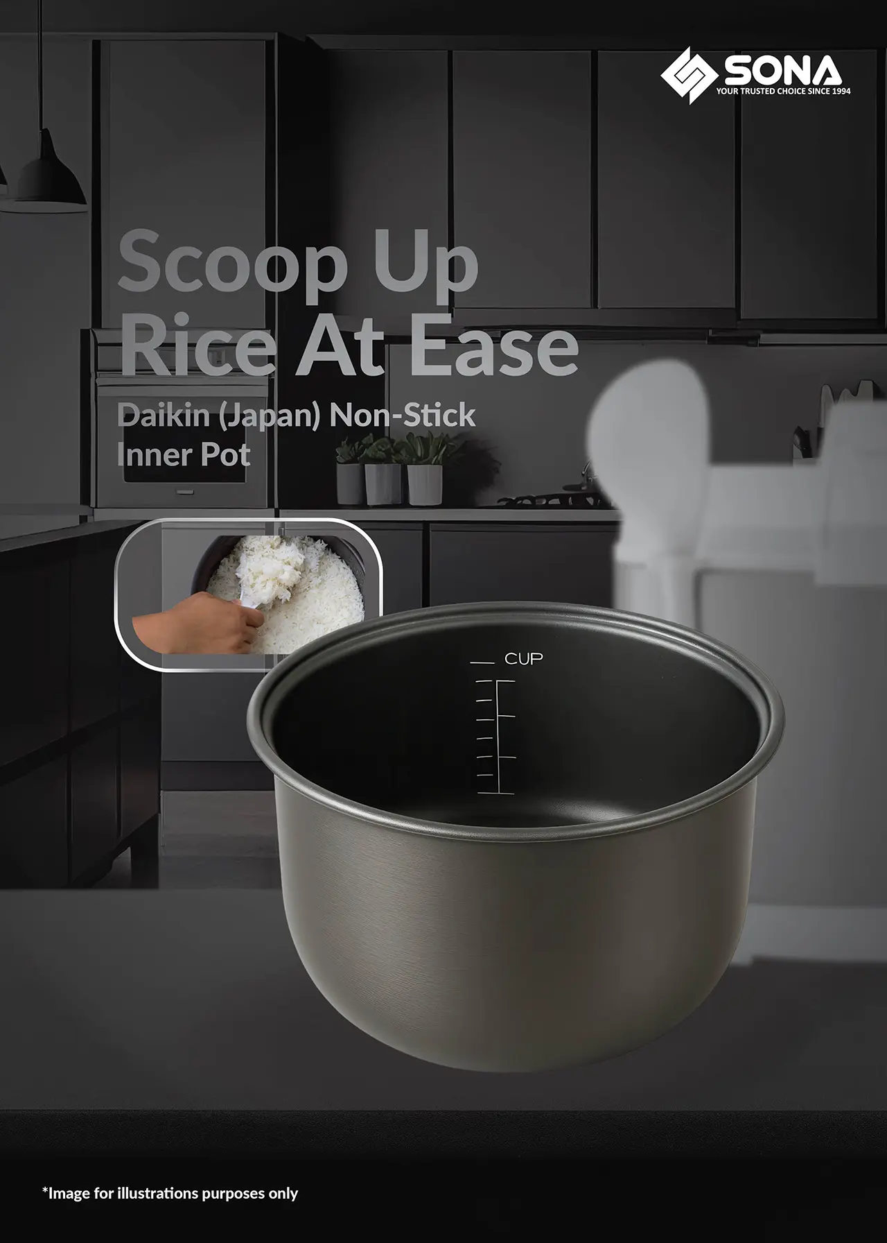 Scoop Up Rice At Ease