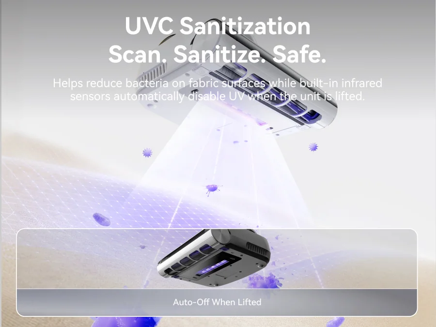 UVC Sanitization Scan, Sanitize, Safe.