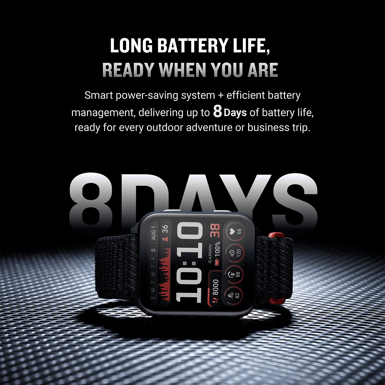 LONG BATTERY LIFE, READY WHEN YOU ARE