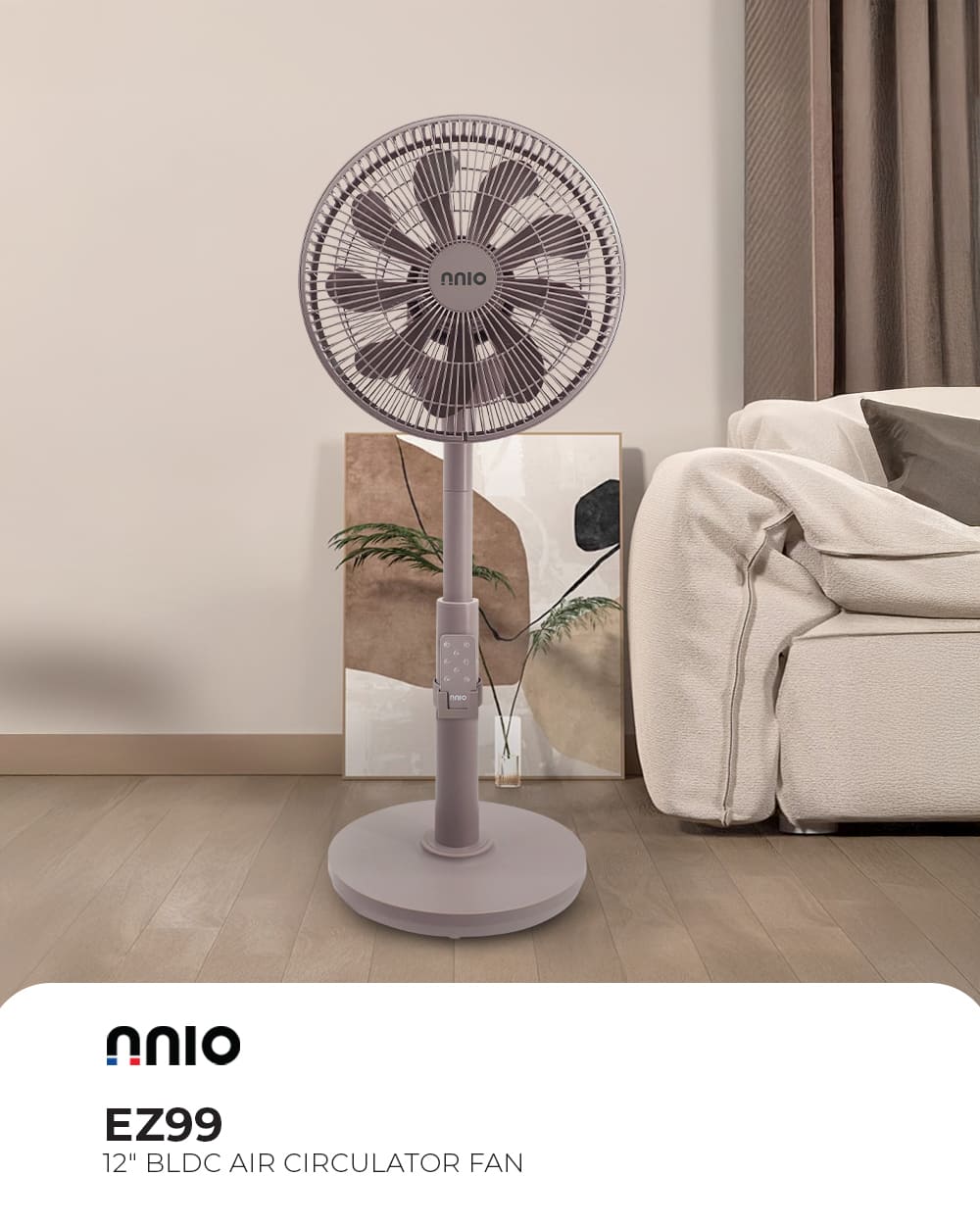 nnio EZ99 12" BLDC AIR CIRCULATOR FAN