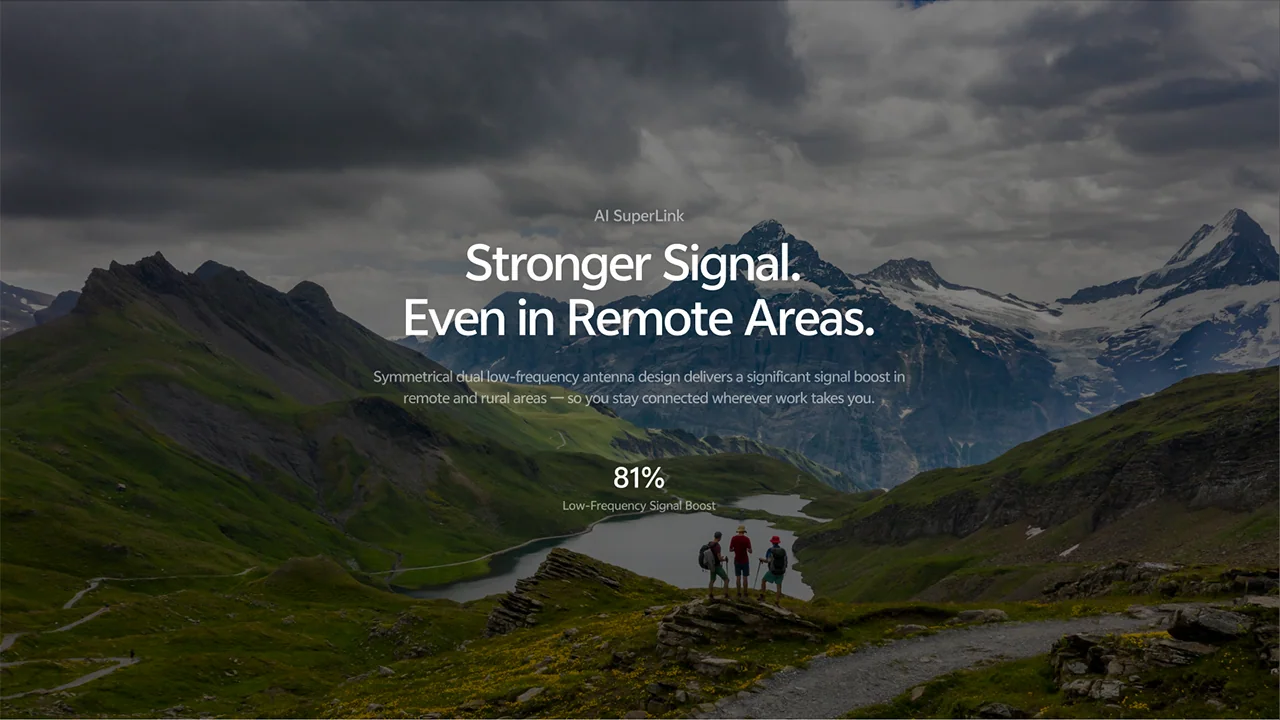 Stronger Signal. Even in Remote Areas.