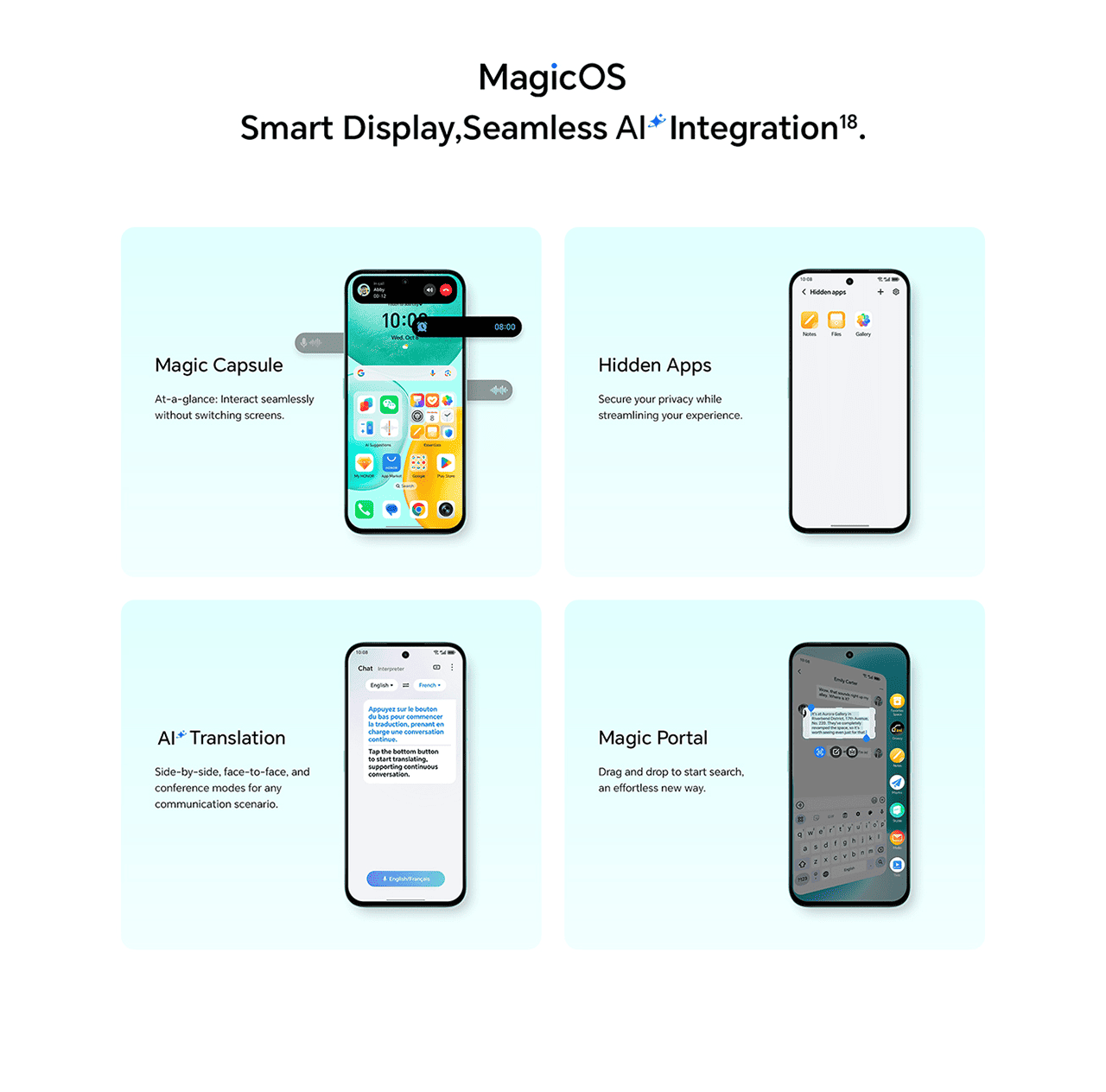 MagicOS Smart Display,Seamless Al* Integration