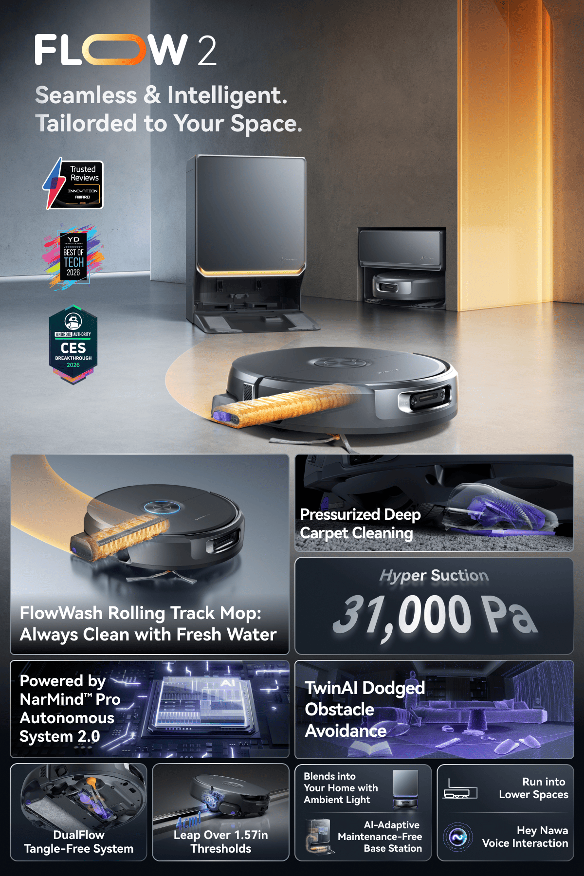 FLOW2 Seamless & Intelligent. Tailorded to Your Space.