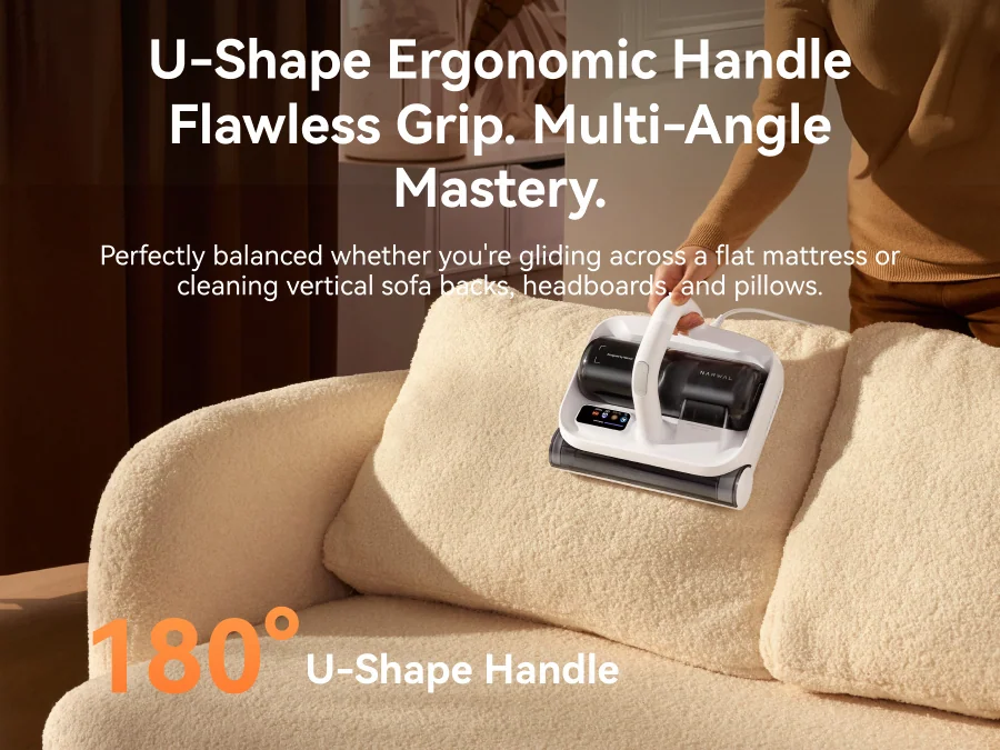 U-Shape Ergonomic Handle Flawless Grip. Multi-Angle Mastery.
