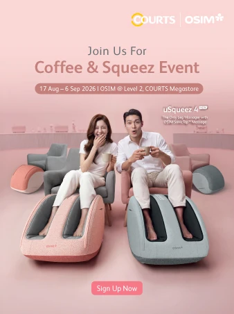 OSIM Coffee & Squeez Event at COURTS Megastore