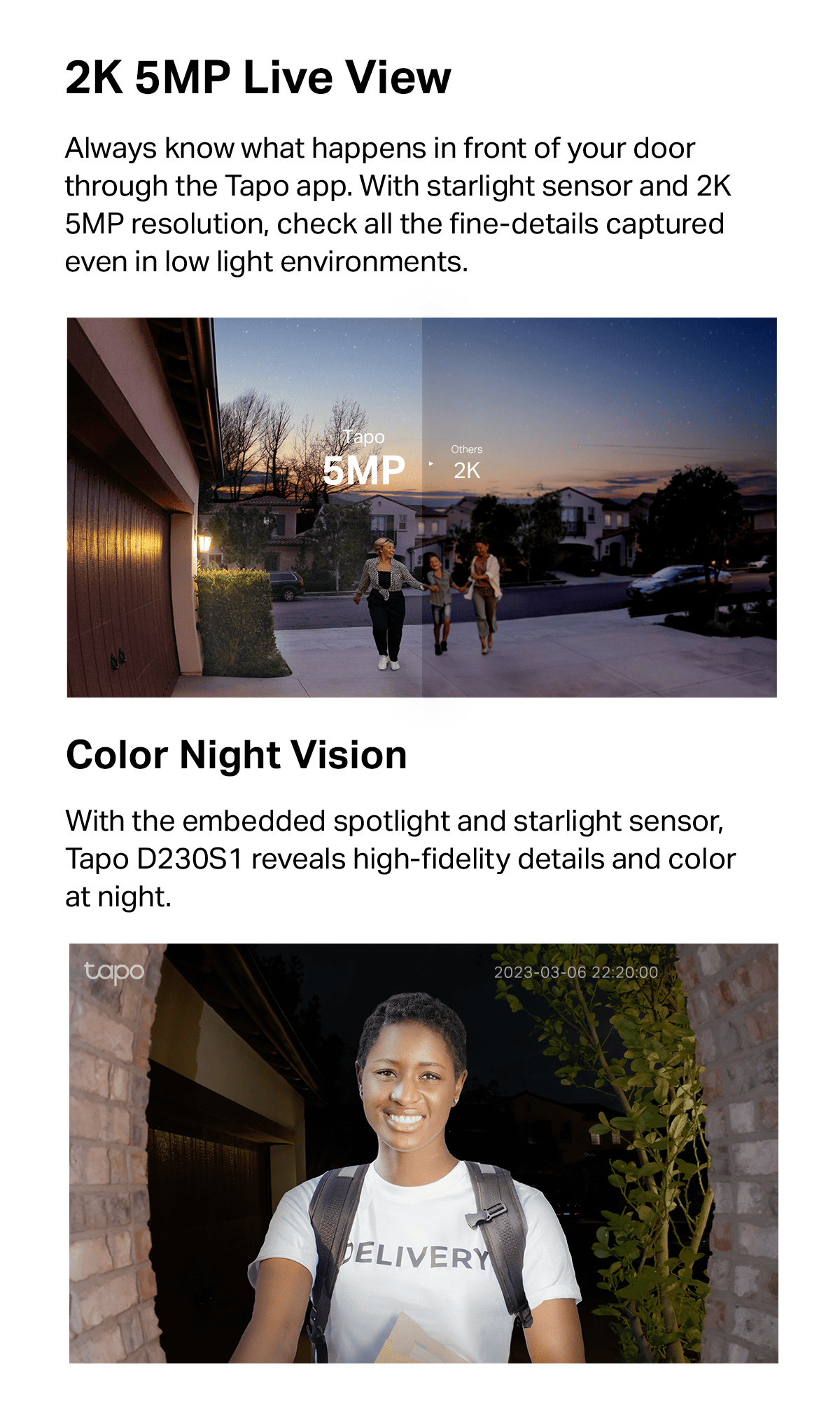 2K 5MP Live View | Color Night Vision