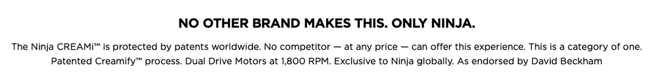 NO OTHER BRAND MAKES THIS. ONLY NINJA.