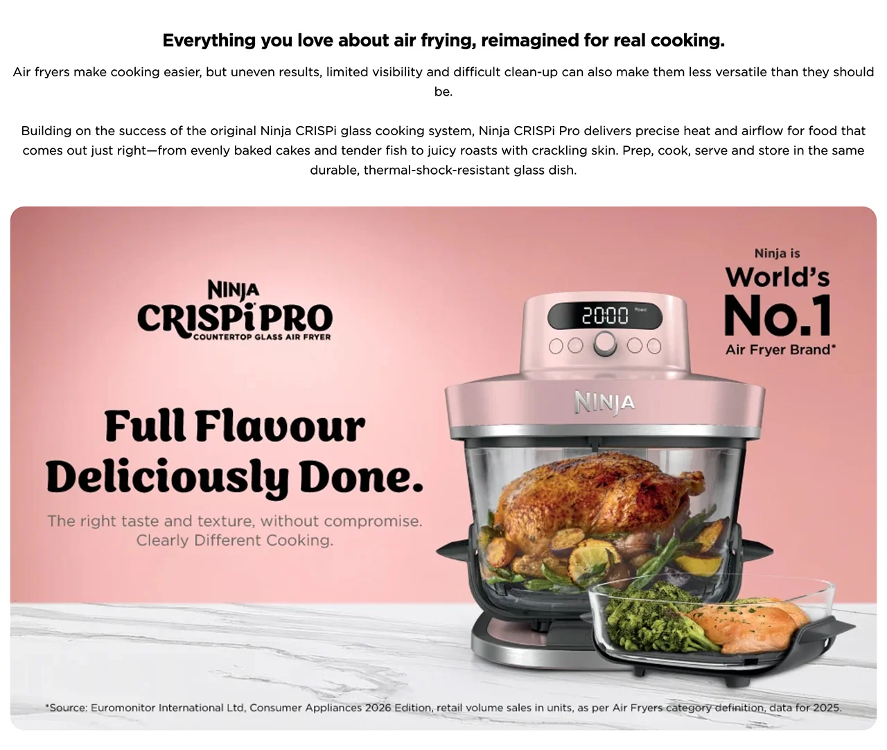 Everything you love about air frying, reimagined for real cooking.
