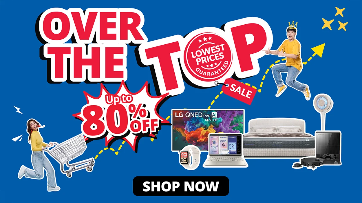 Over the Top Desktop Splash Banner