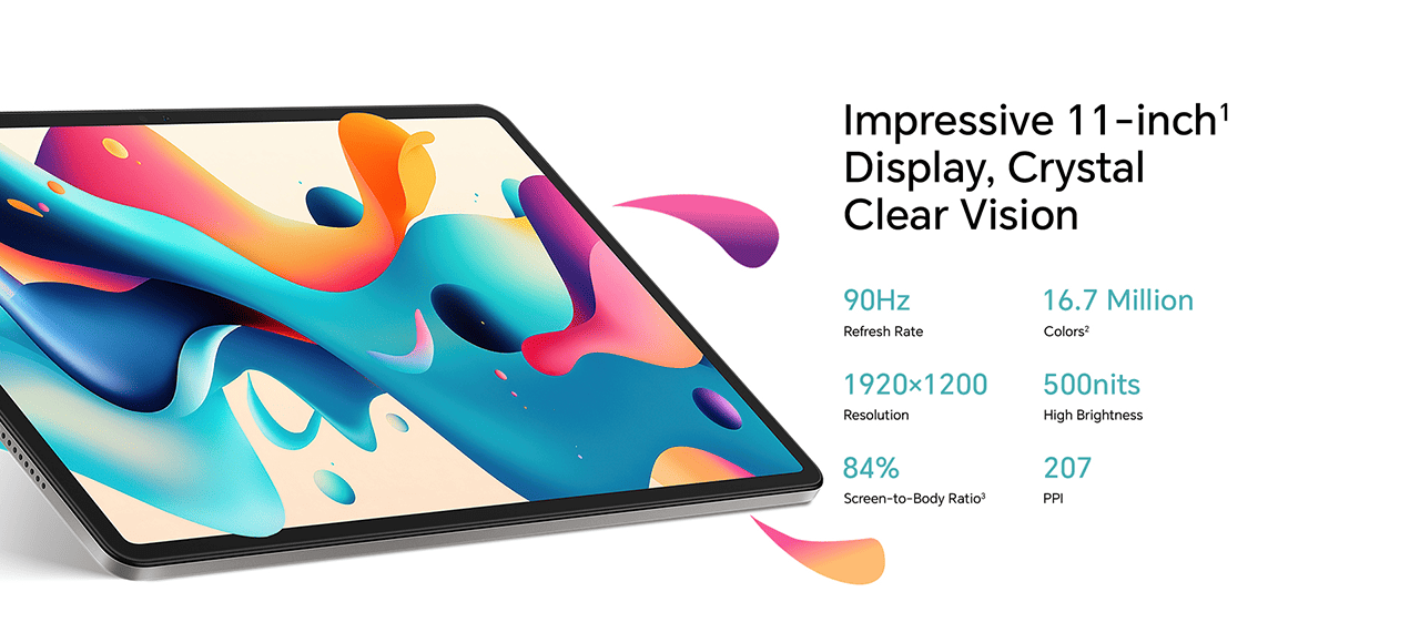 Impressive 11-inch Display, Crystal Clear Vision