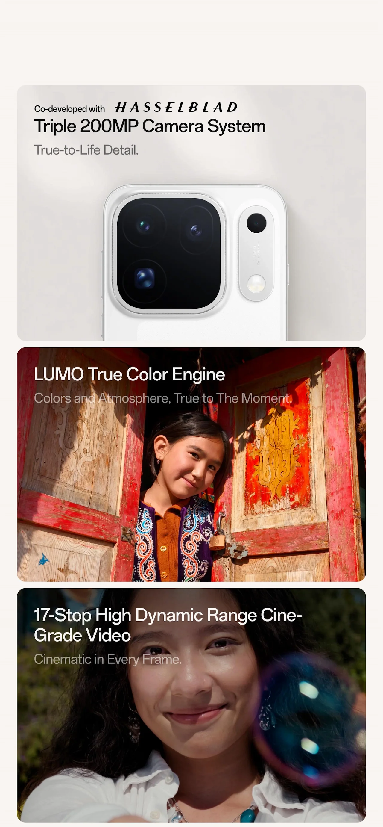 Triple 200MP Camera System