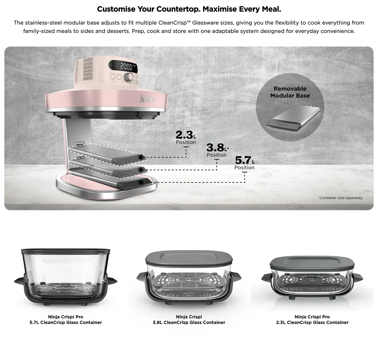 Customise Your Countertop. Maximise Every Meal.