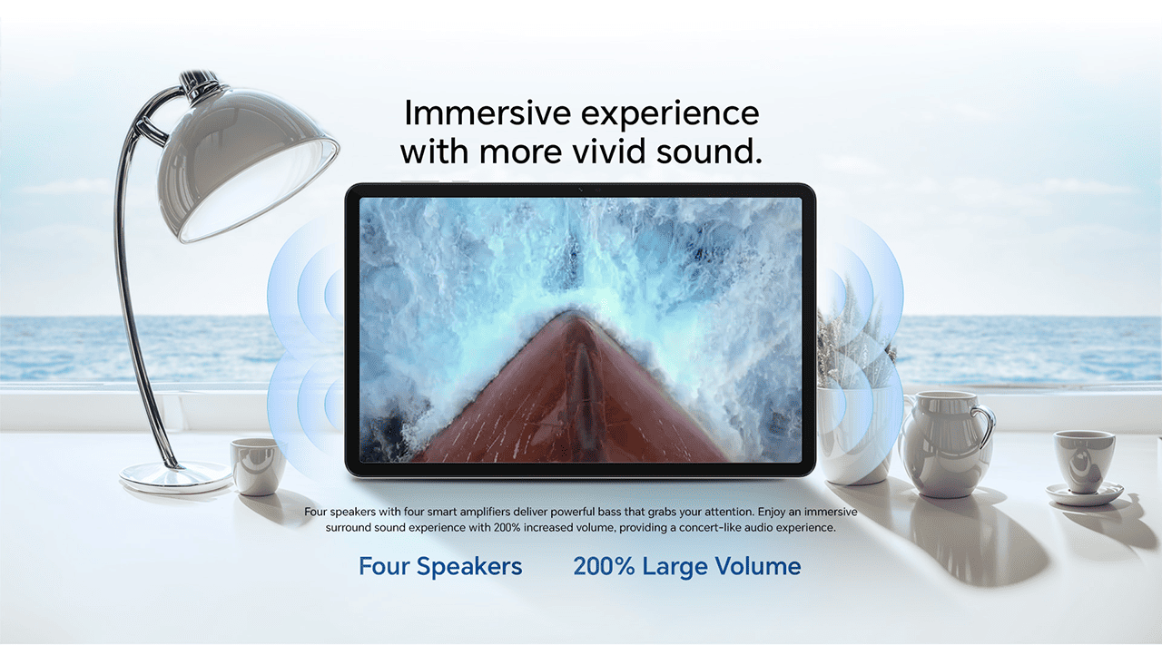 Immersive experience with more vivid sound.