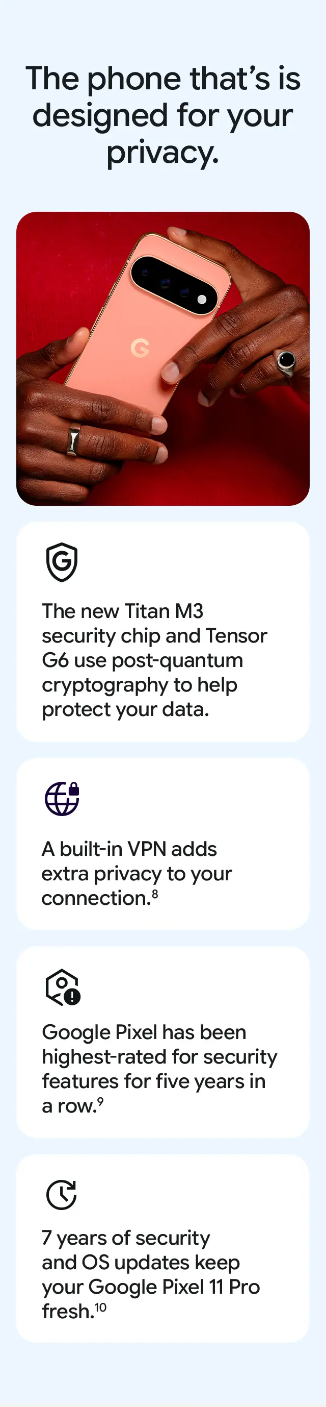 The phone that's is designed for your privacy.
