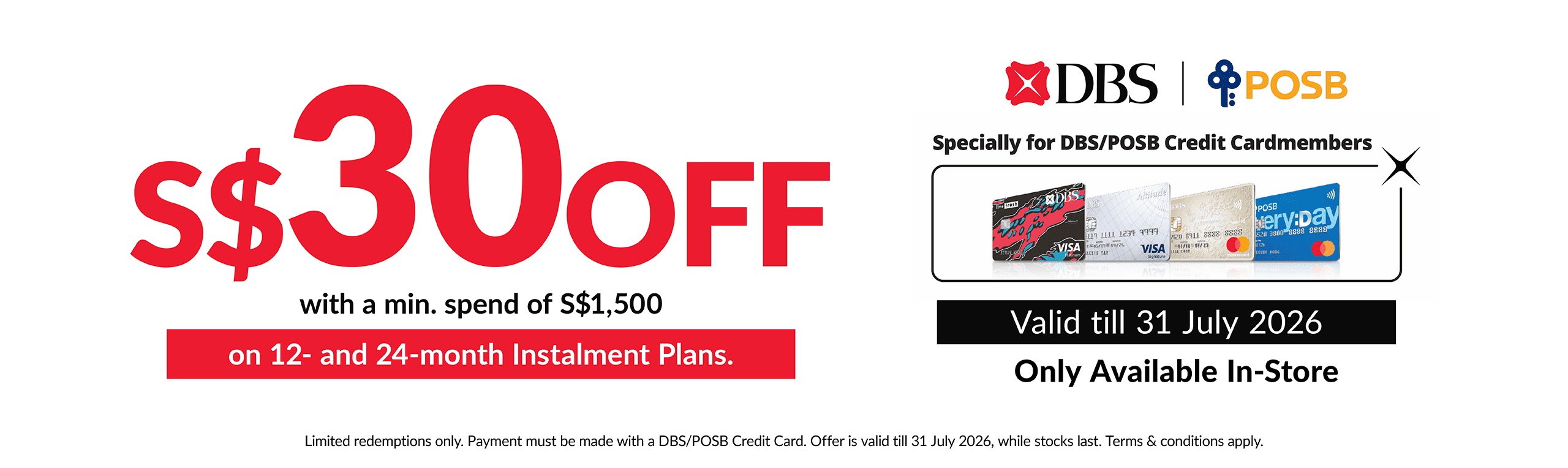DBS Bank Promotion Desktop Banner