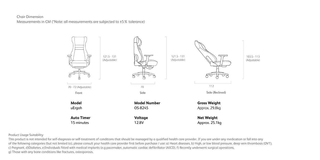 Chair Dimension