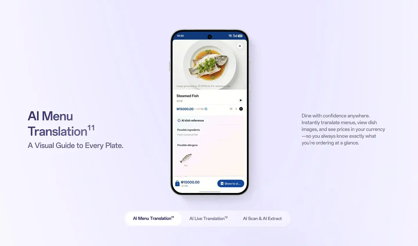 Al Menu Translation