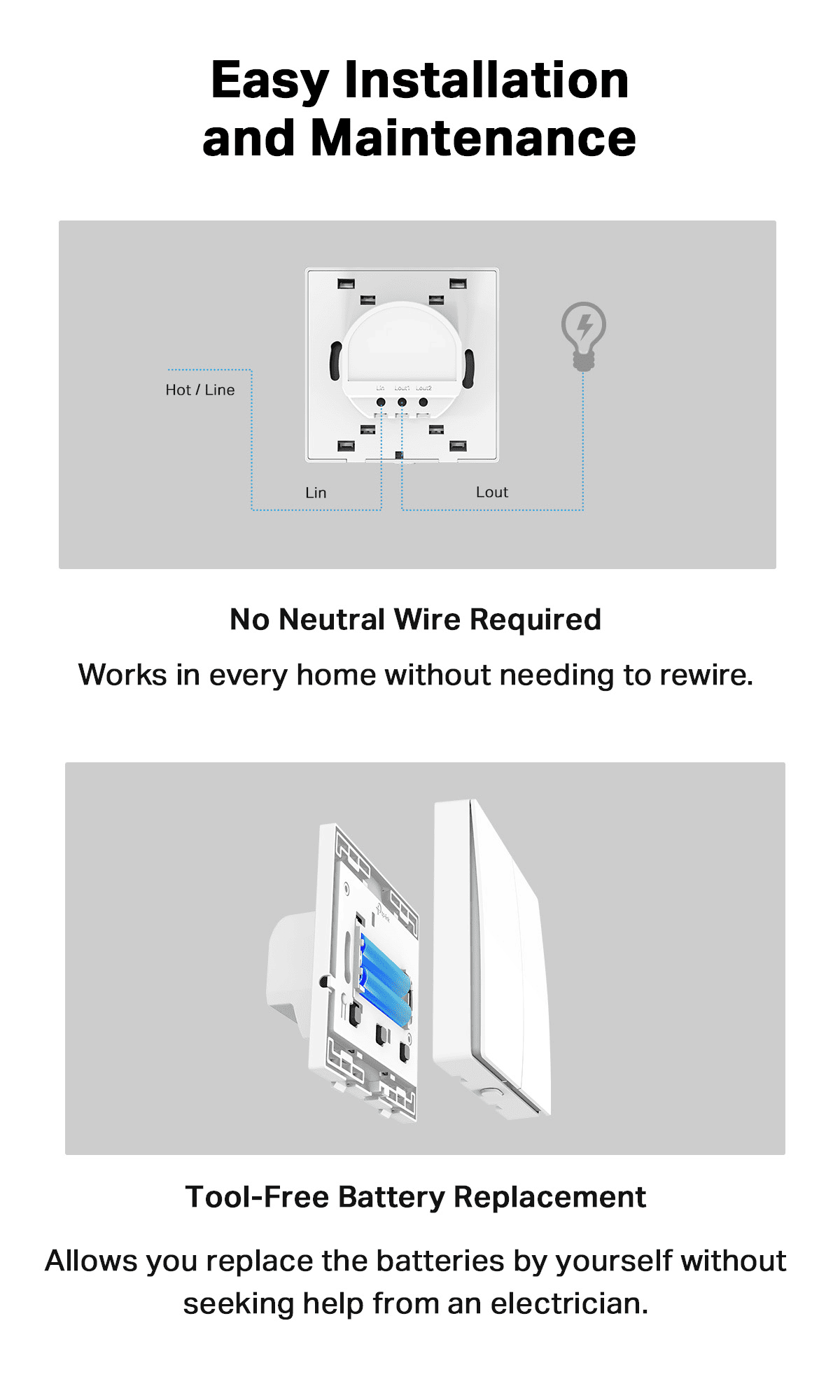 Easy Installation and Maintenance