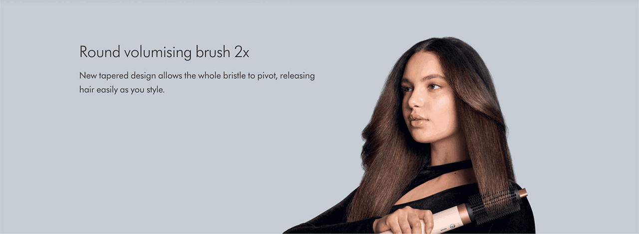 Round volumising brush 2x