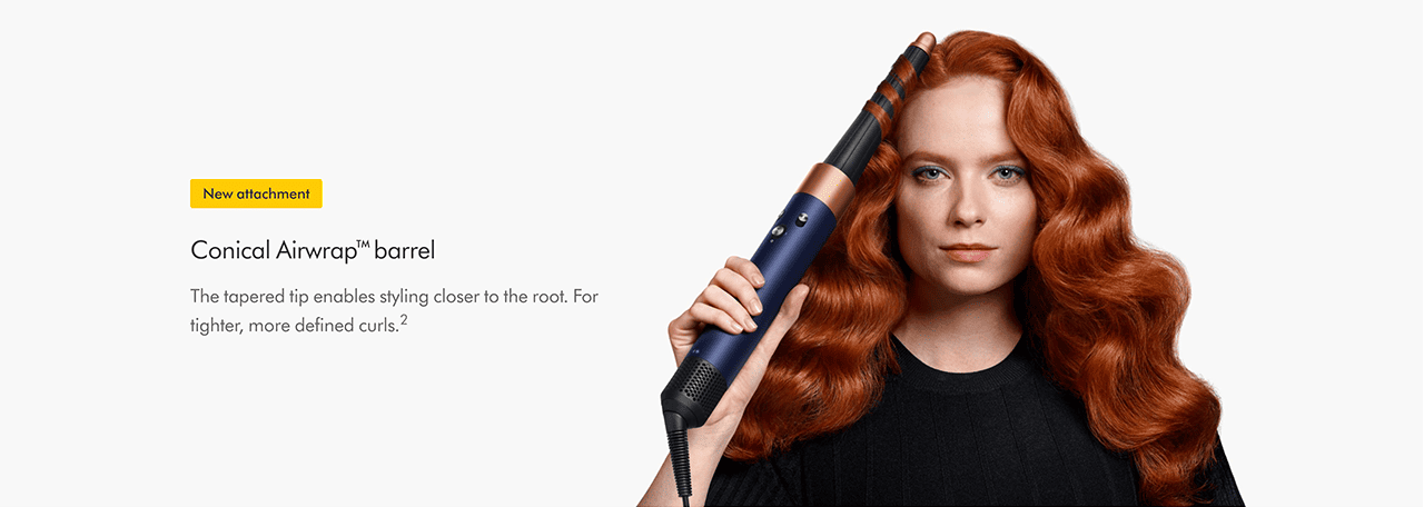 Conical Airwrap™ barrel