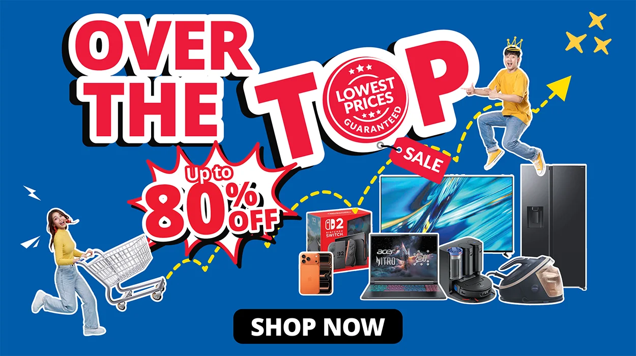 Over the Top Desktop Splash Banner