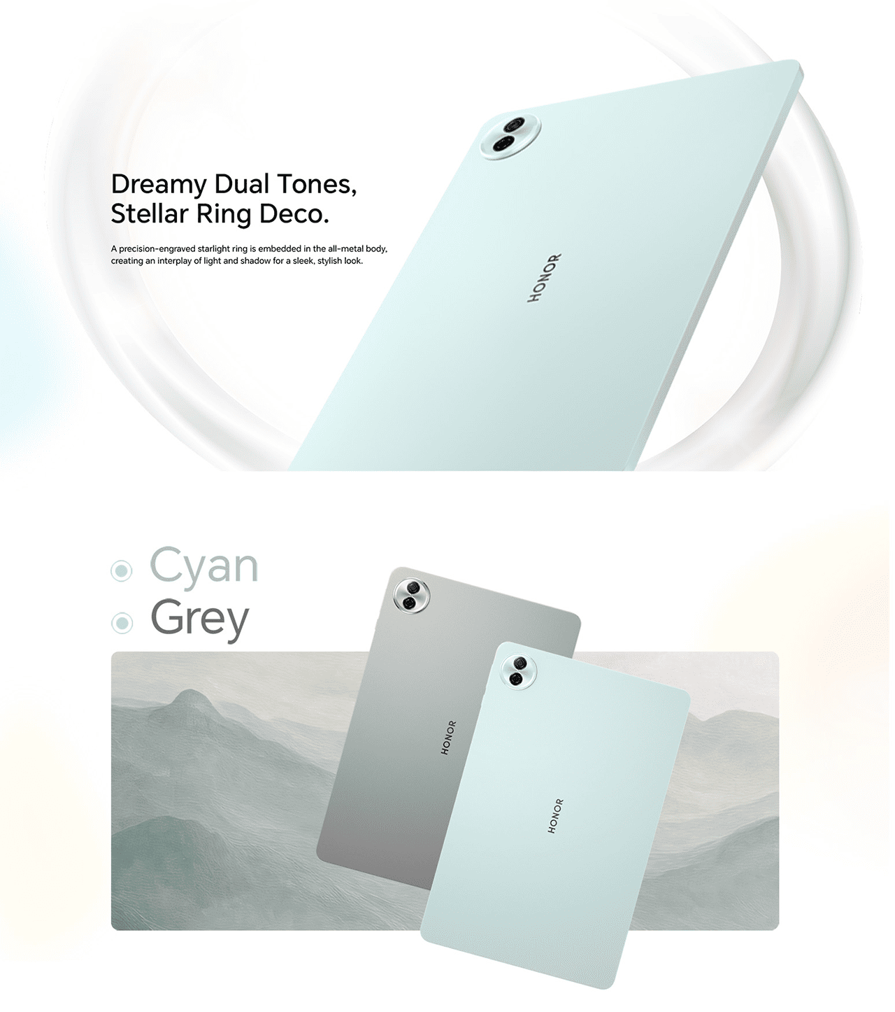 Dreamy Dual Tones, Stellar Ring Deco.