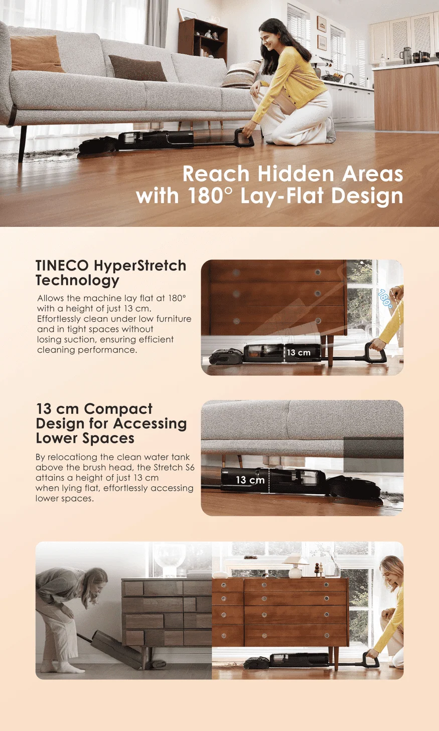 Reach Hidden Areas with 180° Lay-Flat Design