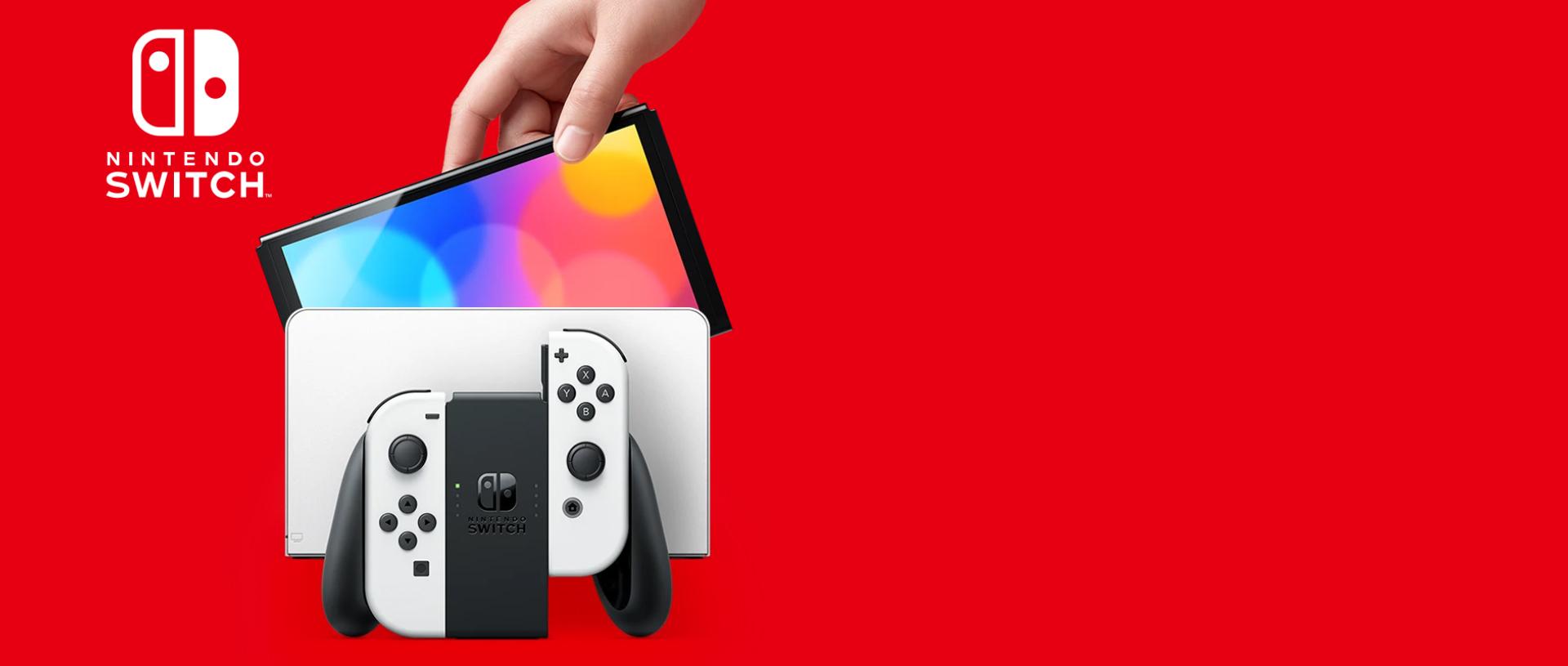 Shop NINTENDO Switch (oled Model) Neon Blue/neon Red NTD-HEG-S