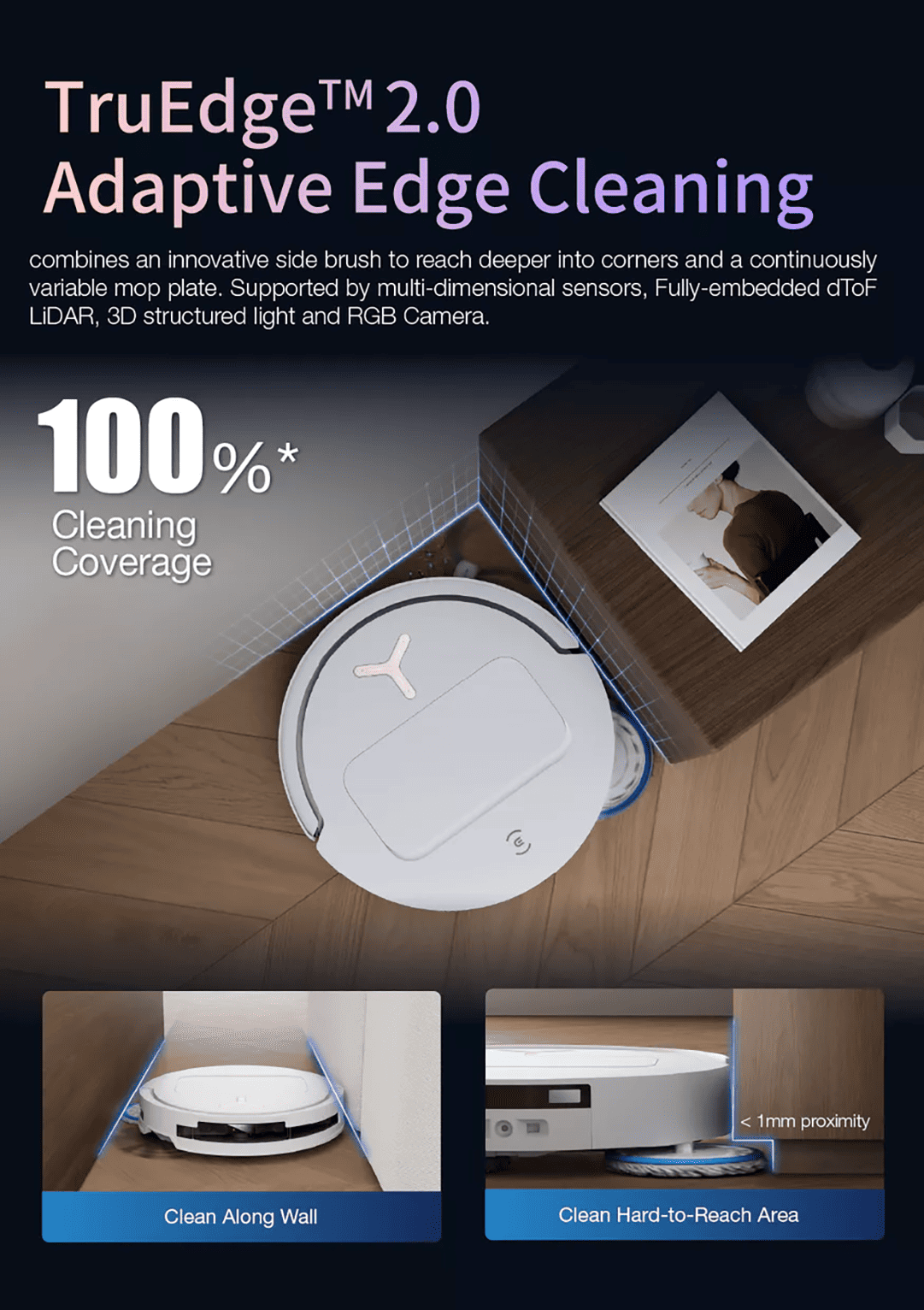 TruEdgeâ„¢ 2.0 Adaptive Edge Cleaning