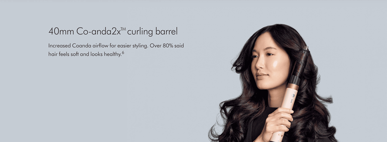 40mm Co-anda2x™ curling barrel